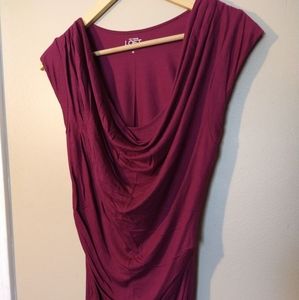 Fuscia Loft Cap Sleeve Shirt. Size XS.